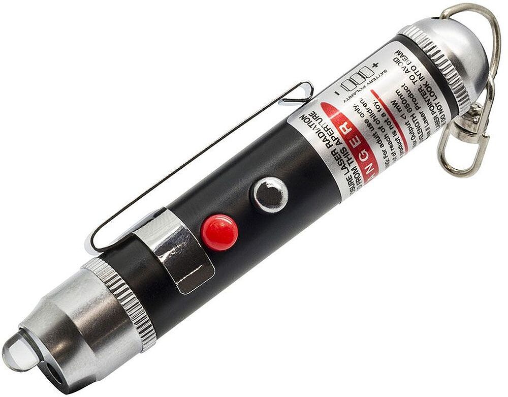 Lanterna Laserlite Potente LED com LASER Vermelho Homologado TU211K Verdadeira G-37500