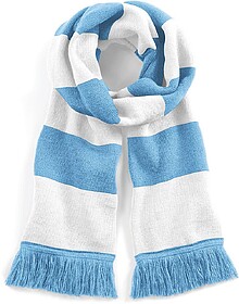 B479 Cachecol às riscas Stadium tam: One Size cor: Sky Blue...