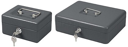 08607 CAIXA METÁLICA PORTAMONEDAS 300X240X90mm
