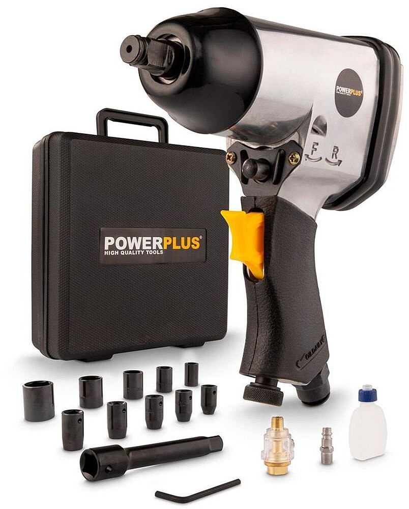 LLAVE DE IMPACTO NEUMÁTICA ½ pulg 114 l/min 310 Nm + VASOS G-84091