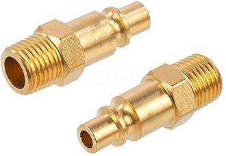 89148 CONECTORES ORION LATÃO MACHO ROSCA MACHO ¼ pol, 2 un