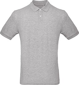 CGPM430C Polo bio homem tam: M cor: Heather Grey : B&C