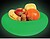 Taca para fruta LED RGB, 7 cores, 30 LEDs, baterias recarr G-CLP3 - imagem 1