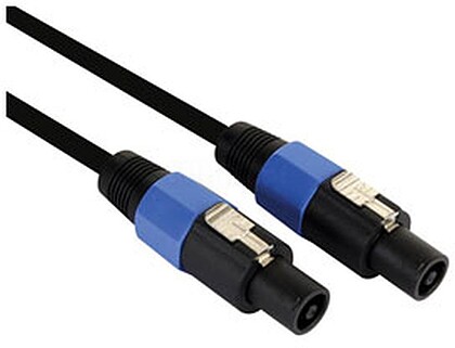 G-PAC187 : Cabo profissional SPEAKON 2x2,5mm 2Pin macho azul 10mt Venda Multiplos: 0 unid