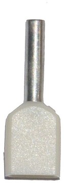 G-45080 : 45080 PONTA ISOLADA 00,50 mm², DUPLA, BRANCA, 100 unid