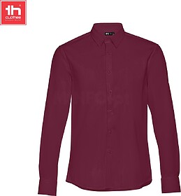 PARIS Camisa popelina de manga comprida para homem 115 g/m2 ...