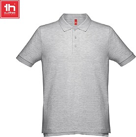 ADAM Polo para homem 195 g/m2 tam: M cor: Cinza Matizado - T...