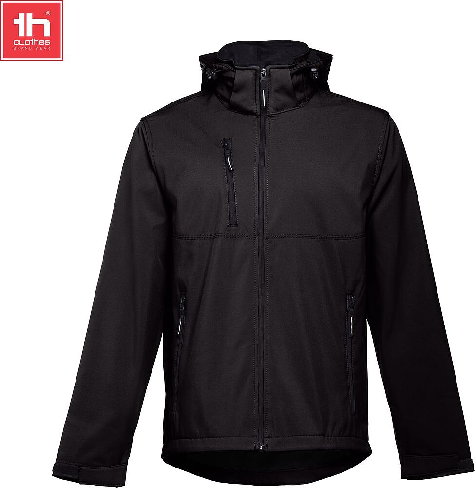Softshell com capuz removível para homem 280 g/m2 ZAGREB