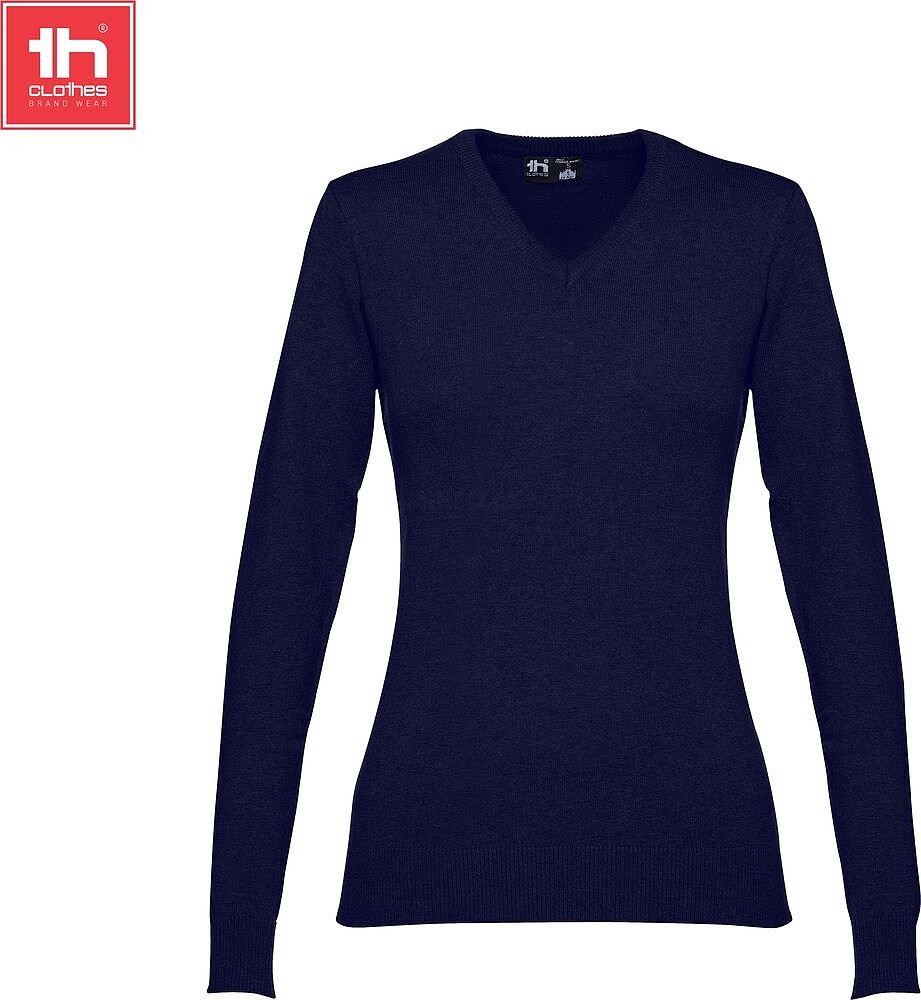 Pullover com decote em “V” para senhora 220 g/m2 MILAN WOMEN