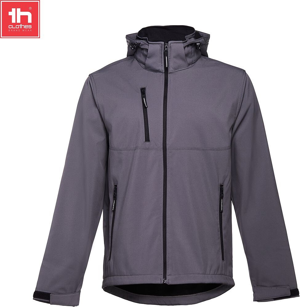 Softshell com capuz removível para homem 280 g/m2 ZAGREB