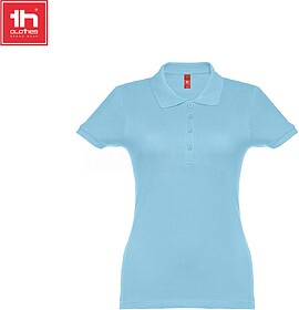 EVE Polo para senhora 195 g/m2 tam: M cor: Azul Claro - ThCl...