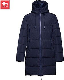 BRUSSELS Parka comprida acolchoada unissexo tam: XXL cor: Az...