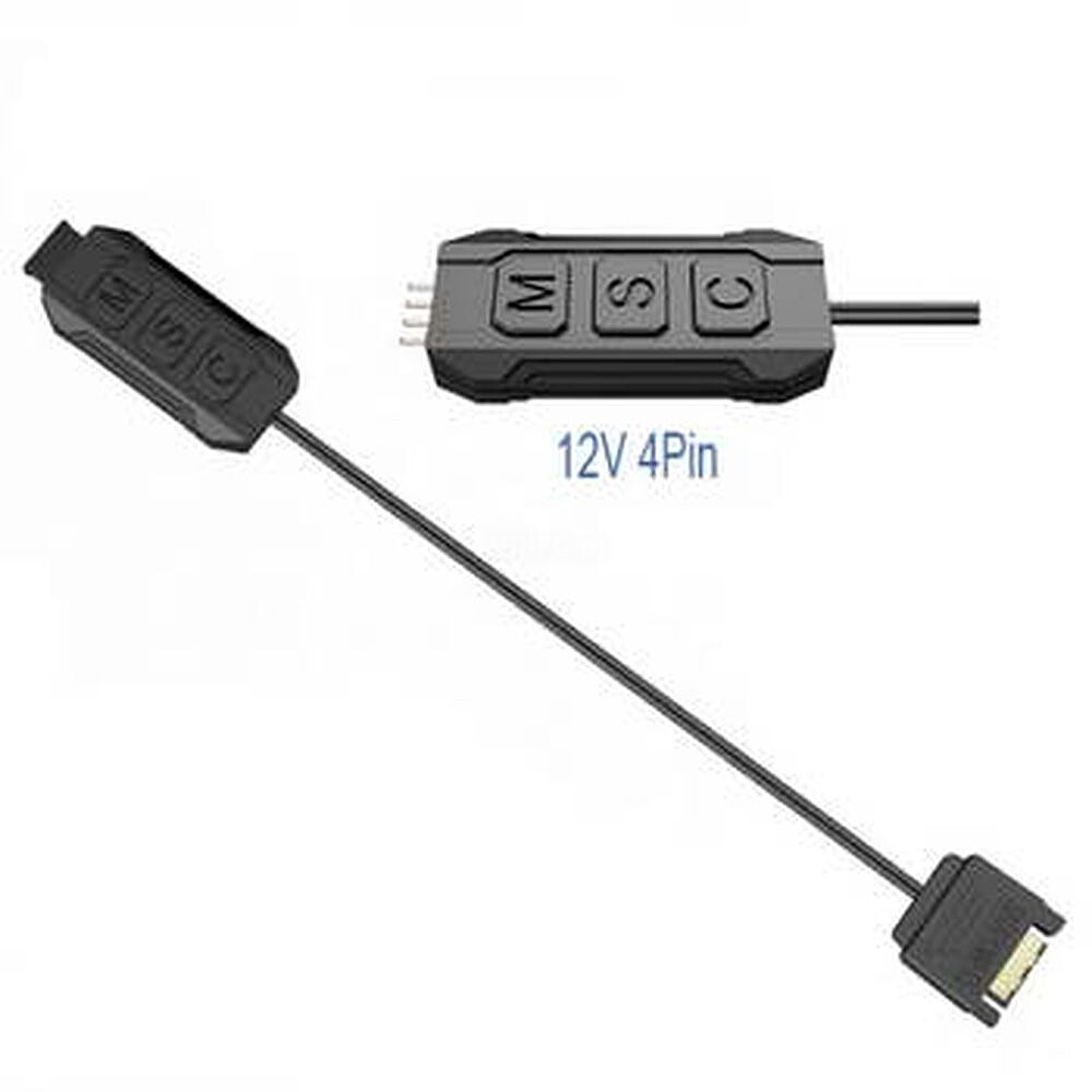 Controlador Leds RGB 12V e Cabo Extensao 4 Pinos - em Preto CLD03RGB