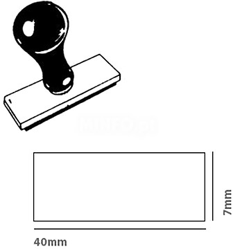 5721033 : Pack Base Zinco Carimbo 40x07mm (1) + Cabo Plastico Pack 10 unidades