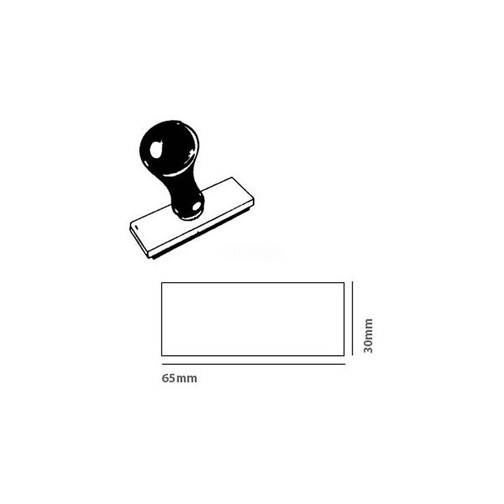 Pack Base Zinco Carimbo 65x30mm (018) + Cabo Plastico Pack 5 unidades 5721041