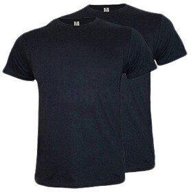 T-Shirt Adulto Algodão 155g Azul Navy Tamanho M Pack 2un T-...