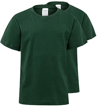 T-Shirt Criança Algodão 155g Verde Garrafa Tam 7/8 Pack2 T-Shirt Criança Algodão 155g Verde Garrafa Tam 7/8 Pack2