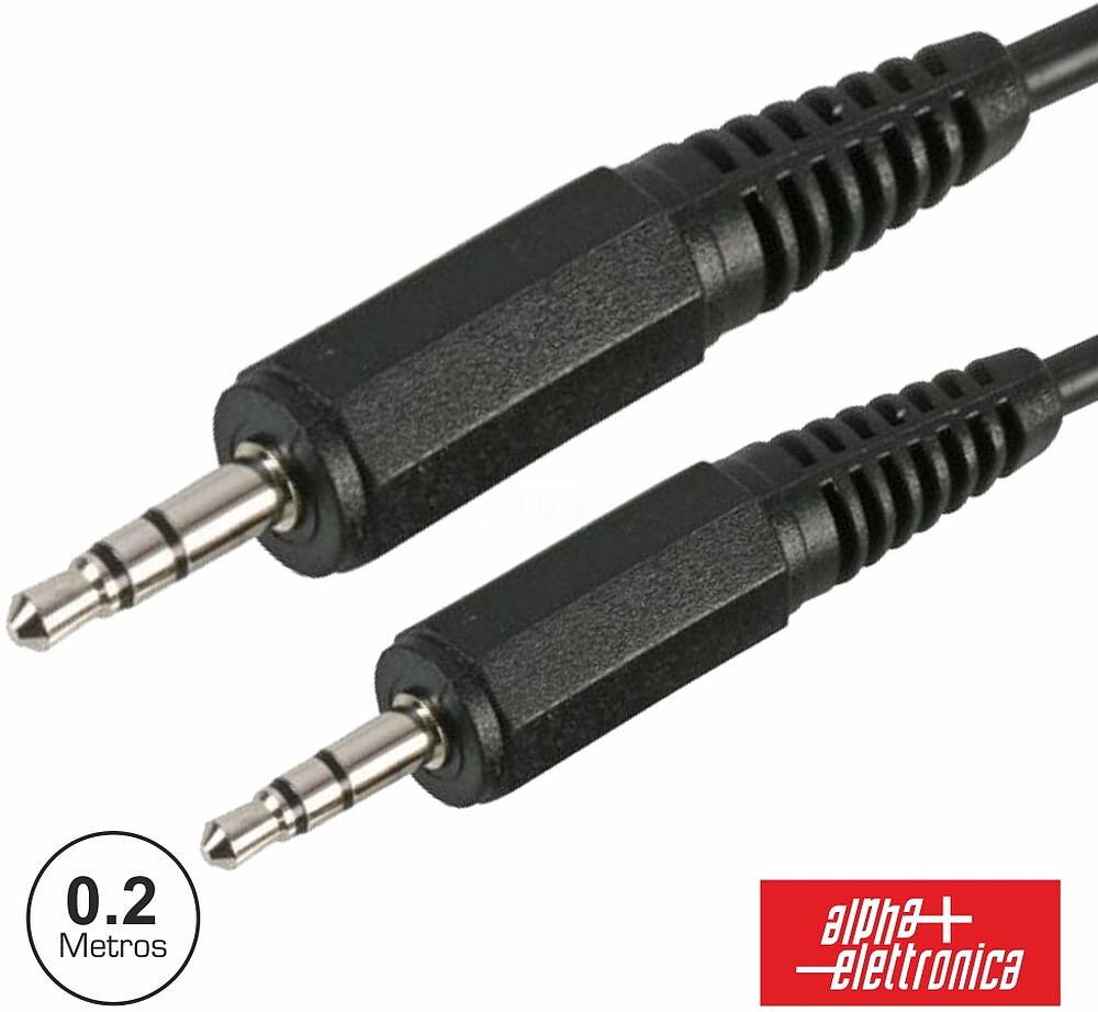 Cabo Jack 3.5MM Macho/ Jack 3.5MM Macho 0.2M ST