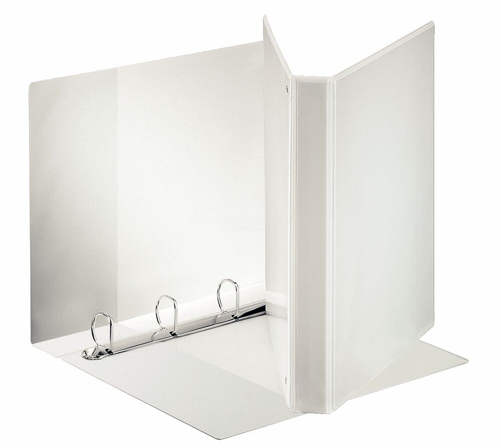 Esselte Canguro Plus Pasta Canguru A4 de 4 Anéis de 25mm - Capacidade para 230 Folhas A4 (80 g/m²) - Cor Branca 55292