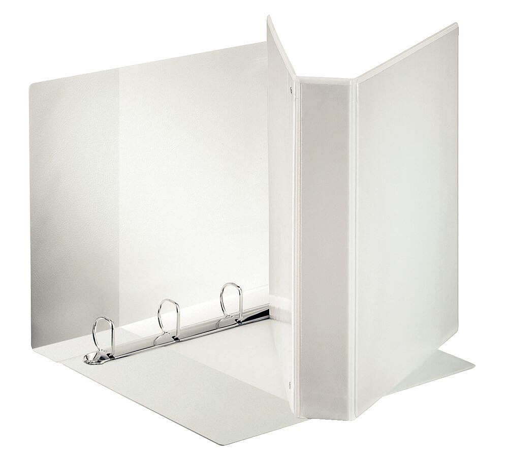 Esselte Canguro Plus Pasta de Anéis - Formato A4 - Capacidade para 380 Folhas - 4 Anéis de 40mm - Cor Branca 55295