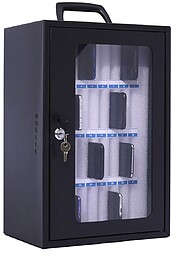 Armário de seguranca q-connect para 36 telemóveis com chav...