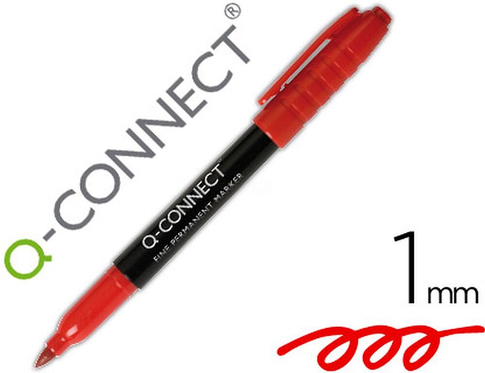 10 x Marcador q-connect para cd/dvd ponta fibra permanente vermelho ponta redonda 1,0 mm Marcador q-connect para cd/dvd ponta fibra permanente vermelho ponta redonda 1,0 mm KF02302