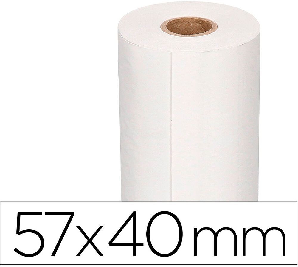 10 x Rolo termico para impressora 57x40x11 mm 58 gr Rolo termico para impressora 57x40x11 mm 58 gr KF19332