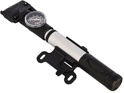 G-08047 : 08047 MINI BOMBA DE AR PARA BICICLETA COM MANÔMETRO