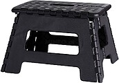 Banqueta Dobrável Preta, 35 x 28,5 x 22 cm G-84042