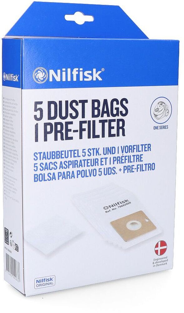 Embalagem Sacos P/Asp Neo Nilfisk - 78602600 : Embalagem de Sacos para Aspirador Neo Nilfisk