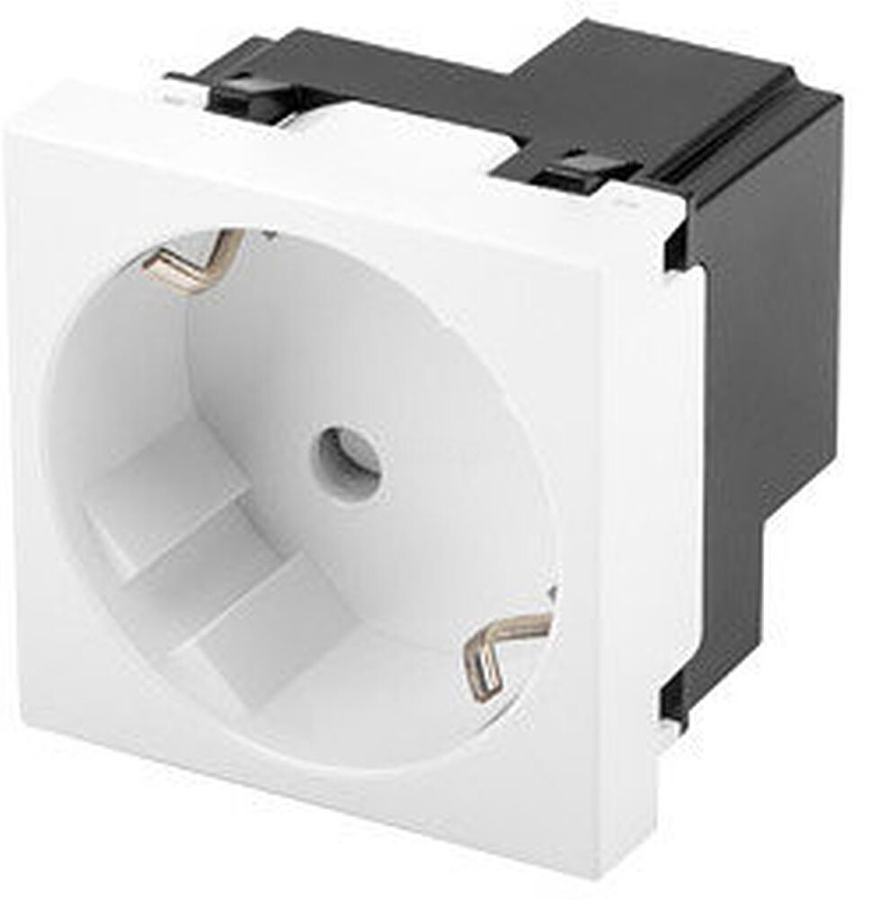 Roseta parede Lanberg 230V Schuko 16A sem ferramentas branco AC-4545SW-F-W