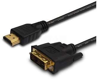 SAVKABELCL-10 : CABLE HDMI (M) - DVI 18+1 (M) 1.5M SAVIO CL-...