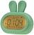 Relógio despertador recarregável modelo coelho verde G-69068 - imagem 1