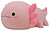 Lâmpada noturna led recarregável modelo salamandra axolote rosa G-31279 - imagem 1