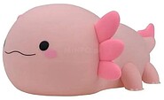 Lâmpada noturna led recarregável modelo salamandra axolote rosa G-31279