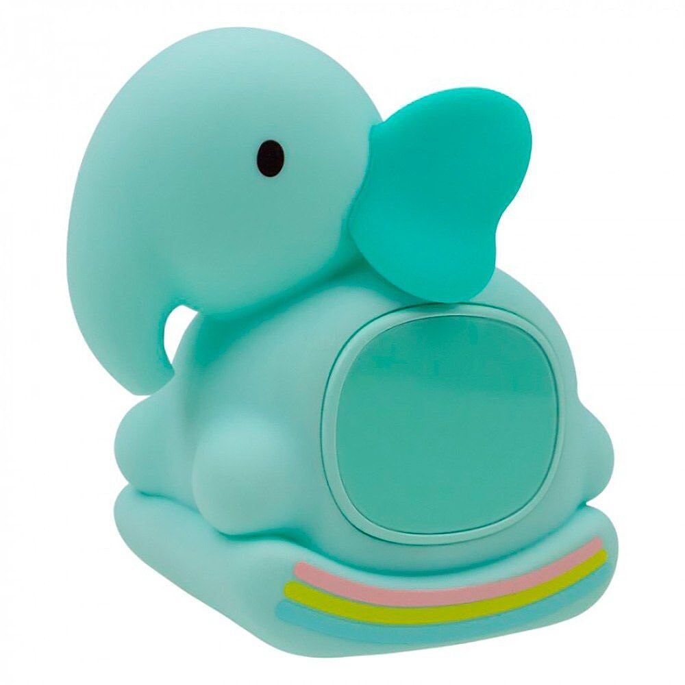 Lâmpada noturna led rgb recarregável com despertador modelo elefante de balanço G-31219