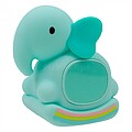 Lâmpada noturna led rgb recarregável com despertador modelo elefante de balanço G-31219