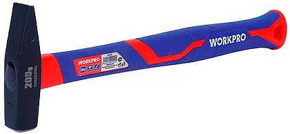 G-21043 : 21043 MARTELO DE MECÂNICO DE 200g COM CABO DE FIBRA DE VIDRO WORKPRO
