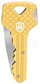 Faca com Forma de Chave 40 MM Douradas G-21307