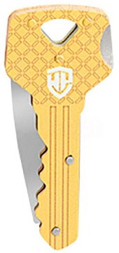 G-21307 : 21307 FACA COM FORMA DE CHAVE 40 MM DOURADAS