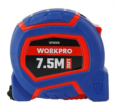 G-21052 : 21052 FLEXÓMETRO 7,5m x 25mm COM FOLHA REVESTIDA DE NYLON WORKPRO