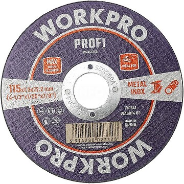 G-21527 21527 DISCO DE CORTE PARA METAL E INOX PROFI/T41 Ø115 x 1,0 x 22,2 mm