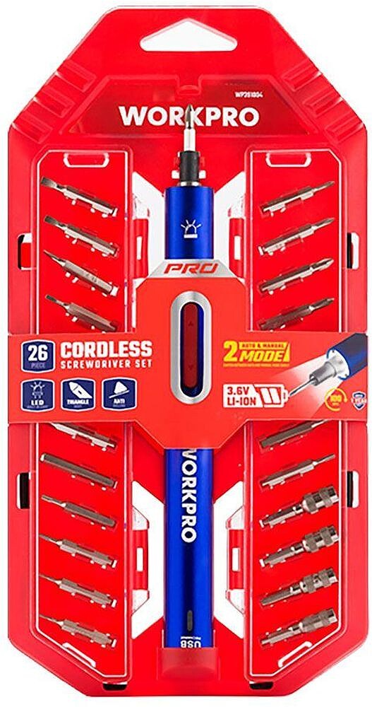 Kit de Chave de Fenda de Precisão Recarregável 3,6 V USB, 26 Acessórios 21525