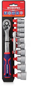 G-21138 : 21138 JOGO DE 12 CHAVES DE CABO DE 3/8” WORKPRO
