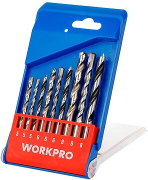 21481 BROCAS MISTAS 3+3+3, Ø5,00 - Ø8,00 mm, JOGO 9 PEÇAS