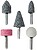 Cabeças de Moagem Mini, Haste Ø6 mm, Jogo de 5 Peças G-21489 - imagem 1