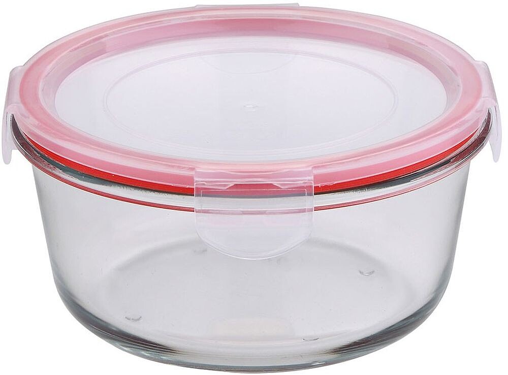 Caixa de Almoço Hermética Redonda Borossilicato, Toledo, 800 ml, Ø16 x 8 cm 14455