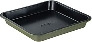 Bandeja Quadrada em Aço Carbono, para Forno, Expert, Verde Oliva, 26 x 26 x 3,5 cm 14467