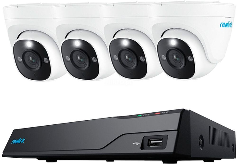 REOLINK Cam NVS8-8MD4 Kit Video Vigilancia 8 Canais PS4KD01-8