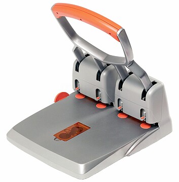 RAPID orificios de 4 agujeros HDC150/4 150 folhas Orange/Gris Topo Papel 23223100 : ES23223100
